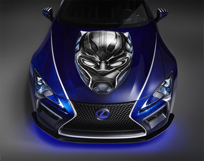 marvel studios black panther inspired lexus